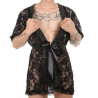 NoGenderWear Peignoir court Dentelle Night Lace Noir
